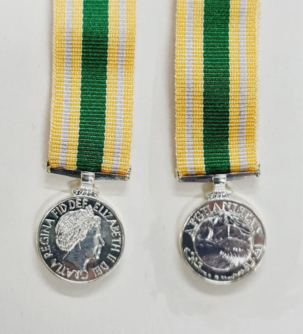 Miniature Afghanistan Reconstruction Service Medal  (EIIR)