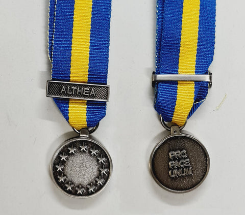 Miniature EU EUFOR ALTHEA Mission Service Medal  (EIIR)