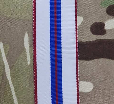Queens Silver Jubilee QSJM Medal Ribbon (Full Size & Miniature Option)