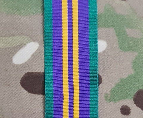 Accumulated Campaign Service (ACSM11) Service Medal Ribbon (Full Size & Miniature Option)