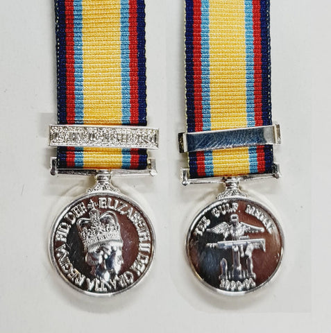 Miniature 'The Gulf War Medal' Op Granby (1990-91) Operational Service (OSM) Medal (EIIR)