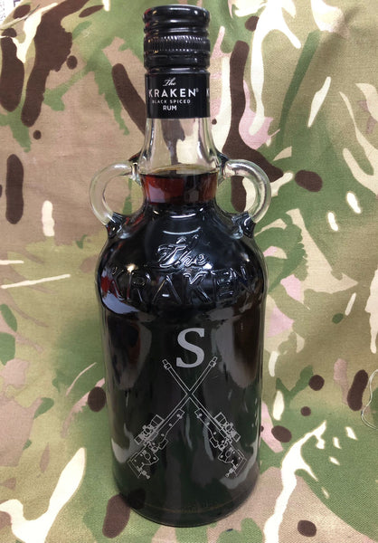 Engraved Bottle of The Black Spiced Rum 70cl - Upload your own design