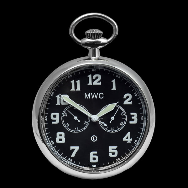 General Service Military Pocket Watch (Hybrid Movement with Black Dial)