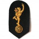 Royal Signals Mercury No.1 On Navy Badge Wire Bullion Embroidered Badge