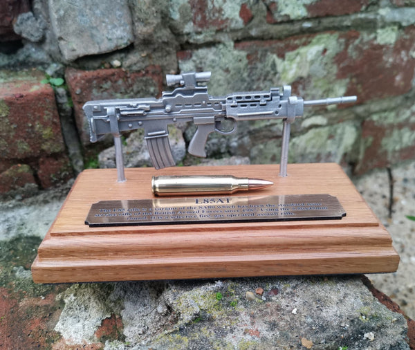 Pewter L85A1 SA80 Rifle Presentation