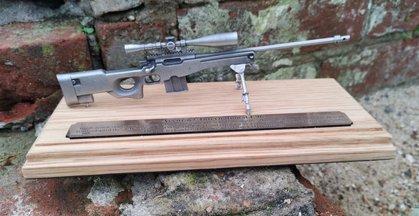 Pewter L96 Sniper Rifle Presentation