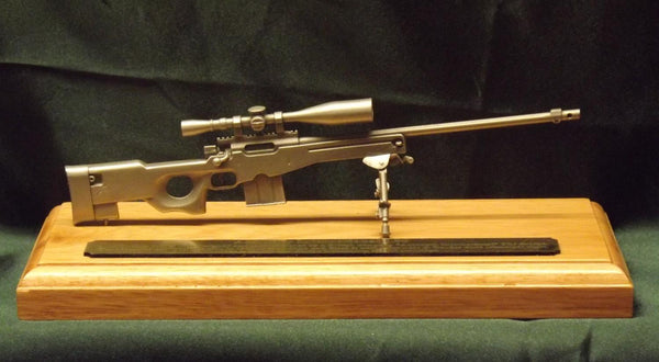 Pewter L96 Sniper Rifle Presentation