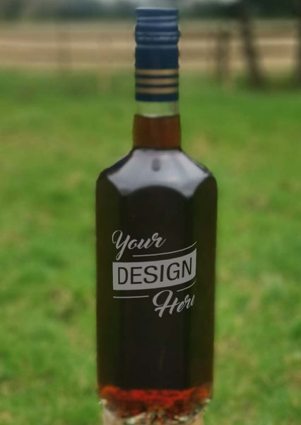 Engraved Bottle of Lambs Navy Rum 70cl design - Design your own / Upload your artwork