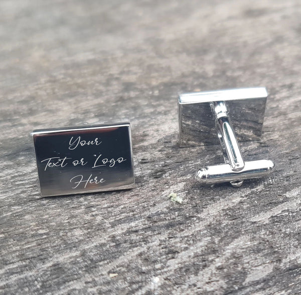 Engraved Regimental, Cuff Links (Rectangle) - tell us your design