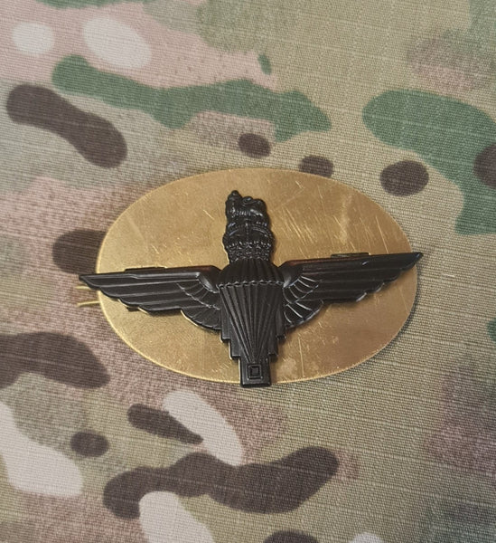 Parachute Regiment Cap / beret Badge (CIIIR) All Ranks (AR)  (Black)