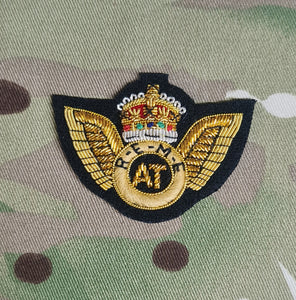 British Qualification Wings - Aircraft Technician AT REME -  Bullion Gold on black Mess Dress (CIIIR)