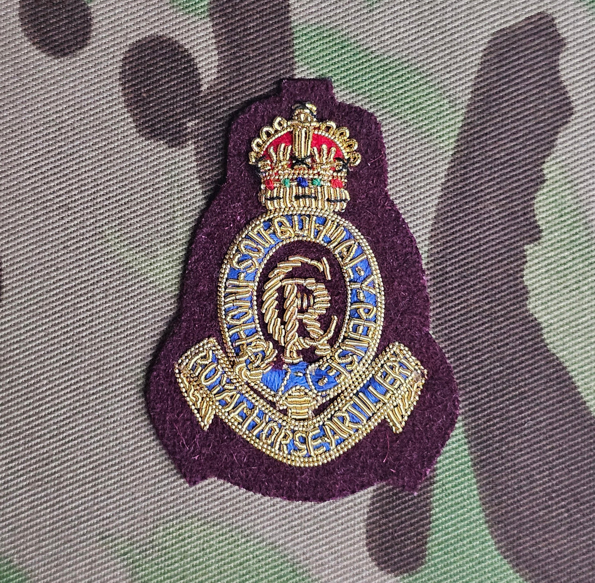Royal Horse Artillery - RHA Officer Beret officer cap Badge Maroon (CI ...