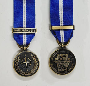 NATO Official Miniature Non Article 5 Medal