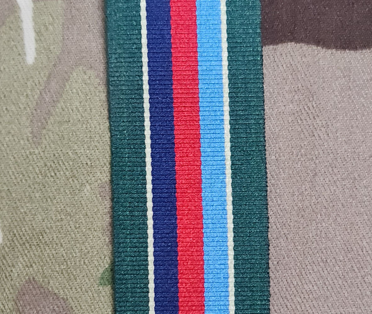 (VRSM) Volunteer Reserve Service Medal Ribbon (Full Size & Miniature Option)
