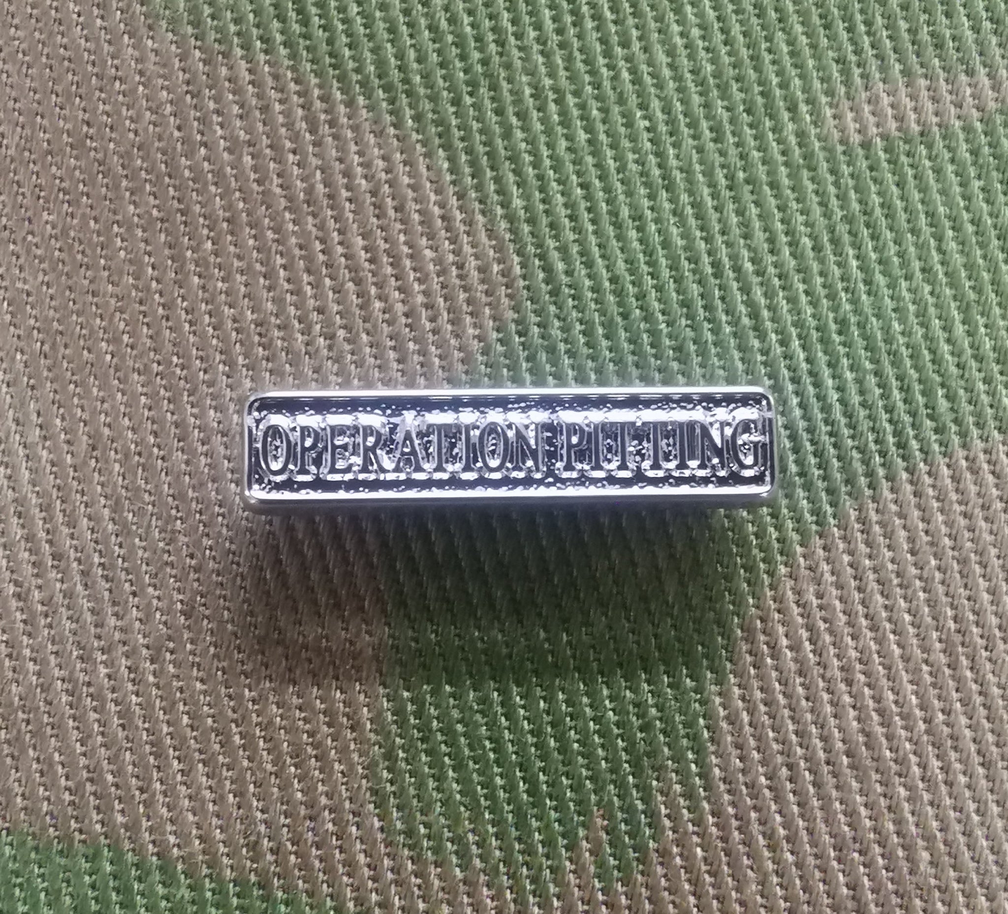 Miniature Op Pitting Afghanistan Operational Service (OSM) Medal Clasp (Bar)