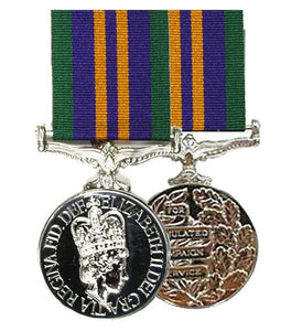 Miniature Accumulated Campaign Service (ACSM11) Medal 2011 (EIIR)